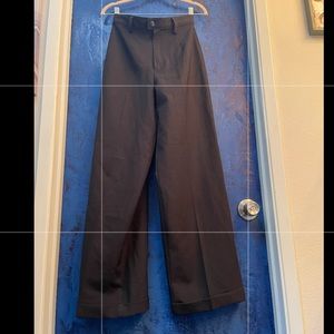 Wide leg high waist dress pants
